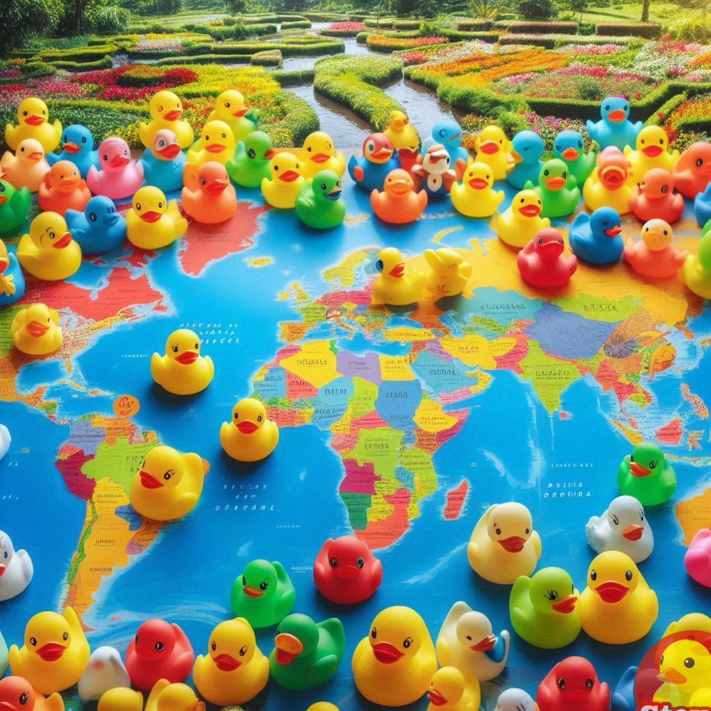 Rubber Ducks from Around the World — this is a post so people can share where in the world they are ducking. 