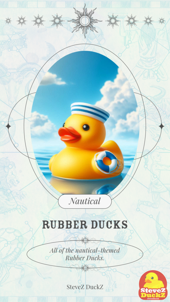 Nautical Rubber Ducks — I share the nautical themed rubber ducks in SteveZ DuckZ rubber duck collection. 